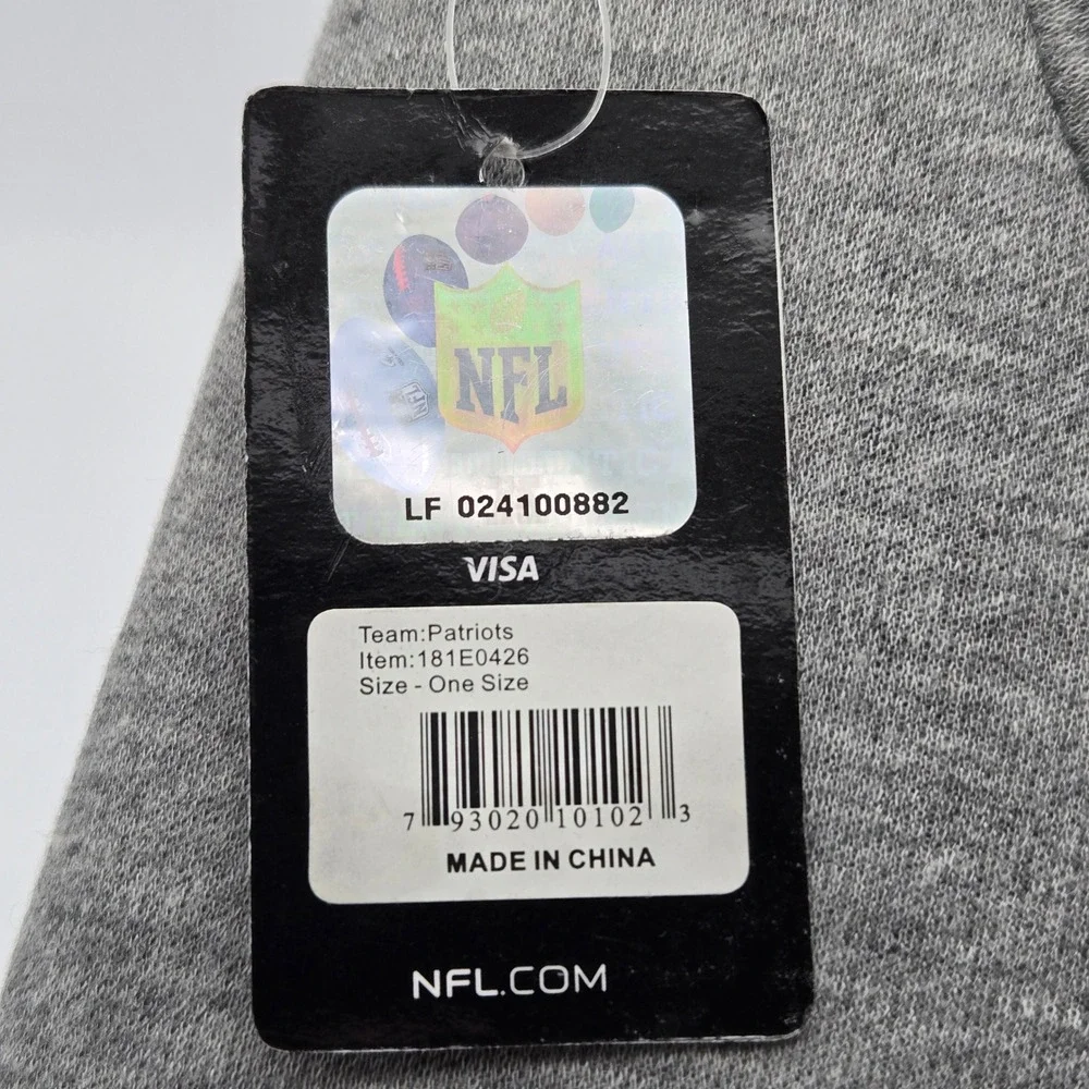 NFL New England Patriots Hoodie Notebook‎ Cover Gray Sports Fan Gameday Novelty